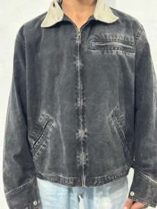 Fabricante de chaquetas de hombre, de mezclilla Vintage personalizada, de invierno, para trabajadores, carpintero, mecánico de lona, camionero, ropa de trabajo, chaquetas para hombre - Product Image 3