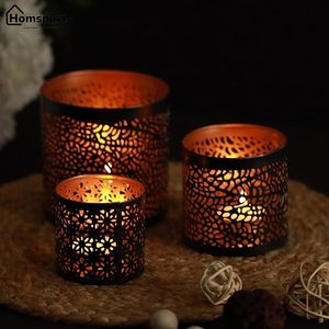 Bougeoir à bougie chauffe-plat élégant en métal en béton Design cylindrique unique pour le dessus de table de salon Décoratif Autre bougie - Product Image 3