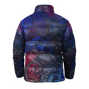 MOVATEXILES Sublimación personalizada Chaqueta de plumón para mujer a prueba de viento con impresión de logotipo personalizado de calidad caliente Chaqueta hinchada para hombre - Product Image 2