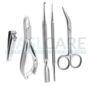 Vaslcare Cortadores de eliminación de uñas de los pies, cortaúñas, tijeras para la piel de las cutículas, herramientas para el cuidado de las uñas, instrumentos quirúrgicos regulares y plateados - Product Image 6