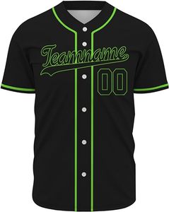 Maillot de baseball personnalisé à manches courtes et col en V avec nom, numéro et logo par sublimation - Product Image 2