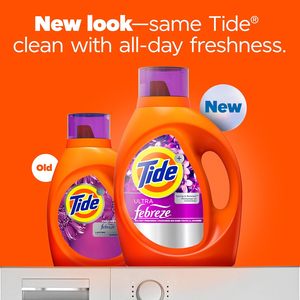 Détergent à lessive liquide Tide Ultra Febreze, parfum Printemps et Renouveau, 105 fl oz, 74 lavages, détergent à lessive liquide avec tout ce dont vous avez besoin - Product Image 5