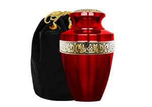 Handcrafted Urn for Human Ashes | Premium <b>Memorial</b> <b>Keepsake</b> | Premium Adult brass Urn <b>Box</b> - Product Image 4