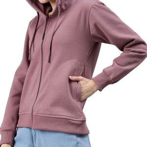 Sudadera con capucha y cremallera de manga larga para mujer, ropa de invierno a la moda con nuevo diseño, cuello con capucha y logotipo frontal - Product Image 2