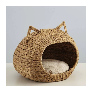 Lit pour animaux de compagnie en jacinthe tissé à la main de qualité supérieure // Top Design élégant fabriqué au Vietnam au meilleur prix - Product Image 1