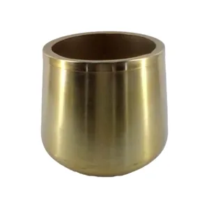 Beste Ijzeren Ronde Plantenbak Bleke Messing Gouden Kleur Bloempot Voor Tuindecoratie Bruikbaar Voor Woondecoratie & Woonkamer Decoratief