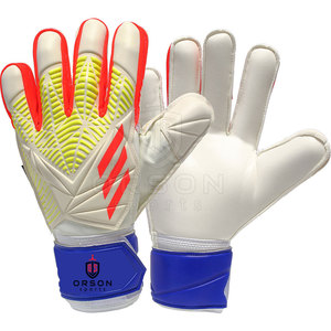 ถุงมือผู้รักษาประตูหนังคุณภาพสูงรุ่นใหม่ แห้งเร็ว ระบายอากาศได้ดี สีและขนาดปรับแต่งได้ ดีไซน์ล่าสุด จากโรงงาน SPORTS - Product Image 1