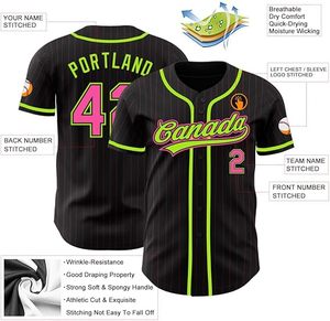 Uniformes de béisbol personalizados de alta calidad con logotipo de número de nombre de diseño transpirable - Product Image 5