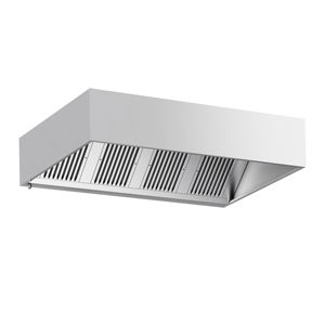 Hotte aspirante murale commerciale - 2200 mm - avec filtres à déflecteurs et éclairage - Product Image 1