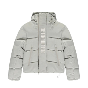 OEM Vente en gros Veste bouffante à capuche détachable pour l'hiver, décontractée, veste personnalisée imperméable en duvet ripstop pour hommes - Product Image 2