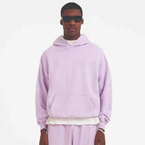 เสื้อฮู้ดแบบสวมหัวสำหรับผู้ชาย2025เสื้อฮู้ดผ้าฟลีซผสมผ้าฝ้ายมีกระเป๋าดีไซน์โลโก้ของคุณเอง - Product Image 1