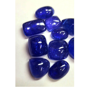 10ชิ้นของ tanzanite ธรรมชาติ13มม. ถึง18มม. รูปไข่ลูกแพร์สี่เหลี่ยม Cabochon 163 CTS ล็อต iroc ขายหลวมพลอย CAB เรา $448สำหรับทุกคน - Product Image 3