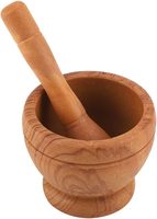 Hoogwaardige ecovriendelijke houten stamper en vijzelset, modern multifunctioneel keukengerei