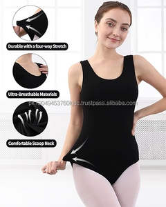 Body de bailarina de ballet de gimnasia para mujer Spandex y leotardo de nailon para adultos con impresión por sublimación para niños - Product Image 6