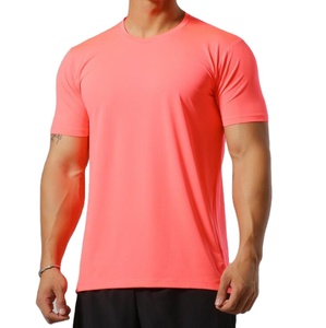 Camiseta Deportiva de Verano Personalizada para Hombre, 60% Algodón, 40% Poliéster, Transpirable, de Secado Rápido, Talla Grande, Camiseta de Gimnasio Estampada - Product Image 1