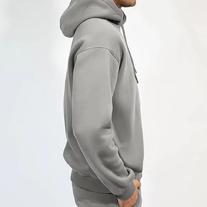 New Design Men Winter Streetwear Jogger Sets <b>Tracksuit</b> Hoodie Sweatsuits 100% Cotton Breathable - Product Image 6