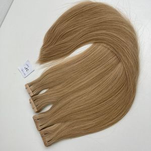 Extensiones de cabello humano virgen vietnamita recto de alta calidad Remy 100% de 24 pulgadas # 6C + # 18C Tape-In Highlight Colors Raw - Product Image 1