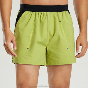 Men’s Quick Dry Beach Trunks <b>Mid</b> Waist Loose Fit Double <b>Layer</b> Swimsuit Solid Color Plus Size Swim Shorts - Product Image 6