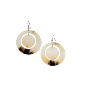 Último diseño cuerno pendiente joyería de moda de alta calidad gran aspecto vaca cuerno pendiente hecho a mano fabricante cuerno anillo diseño superior - Product Image 2