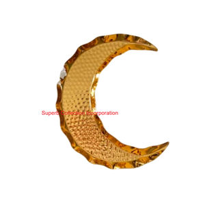 Plateau de service élégant en métal noir pour Ramadan Eid Mubarak, décoration du festival islamique, assiette à dessert et à collation pour décoration de table - Product Image 3