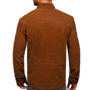 Fabricant professionnel de vêtements d'hiver, veste en cuir, tissu en toile pour hommes, prix de gros, meilleure qualité, imperméable, coupe-vent - Product Image 3