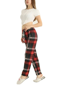 Mujer Franela Transpirable Ecológico Tallas grandes Casual Ropa de noche Ropa de Casa Pantalón largo Ropa de dormir - Product Image 4