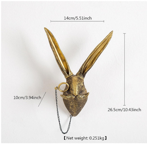 Cabeza de Animal colgante de pared decoración Metal decorativo ciervo escultura montado en la pared cabeza de Animal hecho a medida hogar decorativo Ciervo - Product Image 5