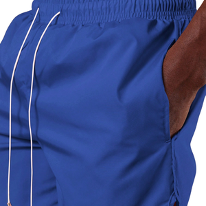 Shorts de bain à séchage rapide pour hommes, légers, avec cordon de serrage à la taille, maillot de bain d'été avec poches latérales, coupe régulière - Product Image 6