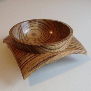 Cuenco de madera para servir fruta seca, para el hogar, Hotel, restaurante, Color marrón - Product Image 3