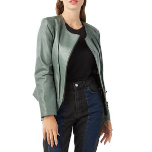 Veste en cuir pour femme de haute qualité, respirante, sur mesure, veste en cuir solide pour femme, vestes en cuir de haute qualité - Product Image 1