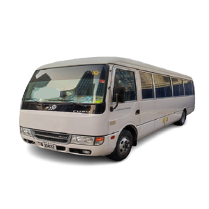 El mejor precio usado para Toyota Coaster Mini Bus 30 asientos de cuero motor diésel LHD transmisión automática Euro 4 cámara trasera plataforma de coche - Product Image 5