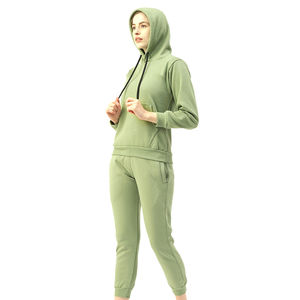 Survêtement à capuche de haute qualité au meilleur prix pour femmes Design personnalisé avec motif solide et votre logo Top Material - Product Image 2