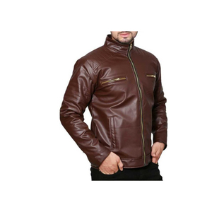 <b>Real</b> <b>Leather</b> <b>Jacket</b> Factory Direct New Fashion Double Zipper Style Coat <b>Leather</b> <b>Jacket</b> Men 2023 - Product Image 3