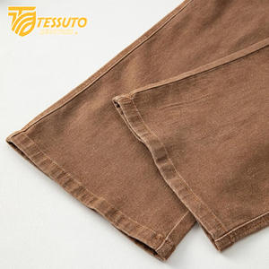 Pantalon cargo taille haute pour femme Jeans en denim taille haute élégants - Product Image 4