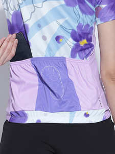 Combinaison de vélo à manches courtes respirante pour femmes Ensembles de cyclisme de vêtements de vélo de mode OEM - Product Image 5