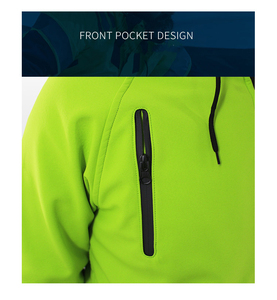 Chaqueta Deportiva de Moda para Exteriores, Transpirable, Resistente al Viento, de Alta Visibilidad, con Tejido Softshell - Product Image 5
