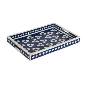 Bandeja con incrustaciones de hueso de estilo marroquí nueva y vendedora caliente única para suministros de hoteles y restaurantes con la mejor calidad - Product Image 1