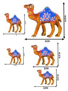 เซ็ตกระดาษชุดอูฐ5ชิ้นทำด้วยมือ (สีเหลือง) - Product Image 3