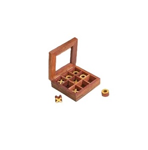 เกม Tac ปลายเท้าทำด้วยมือทำจากไม้พร้อมทองเหลืองคุณภาพสูงสำหรับการเล่นของเด็กในทุกฤดูกาล-ฤดูหนาวฤดูร้อนฤดูใบไม้ผลิ - Product Image 1