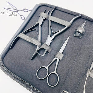 Professional Micro-Link Hair Extension Kit Stainless-Steel Pliers <b>Tape</b> Hair Extensions Tools Salon Accessory Hair Extension Kit - Product Image 2