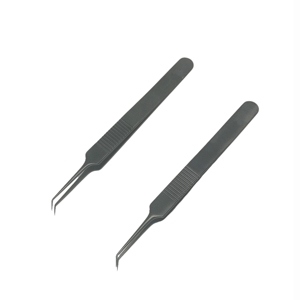 TEEJAY - Juego de Pinzas Curvas Profesionales de Acero Inoxidable para Trasplante y Extensión de Cabello, Marca OEM Personalizada - Product Image 4