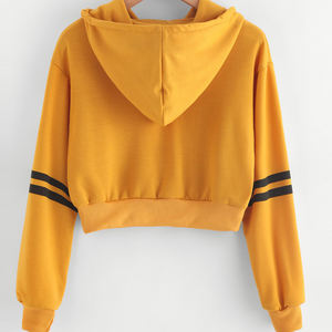 Sudadera con capucha de fabricación profesional para mujer, Etiqueta Privada, envío rápido, Top corto MOQ bajo, sudaderas con capucha para mujer - Product Image 2