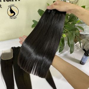 Extensiones de Cabello 100% humano brasileño liso con doble hueso, pelo muy Popular - Product Image 2