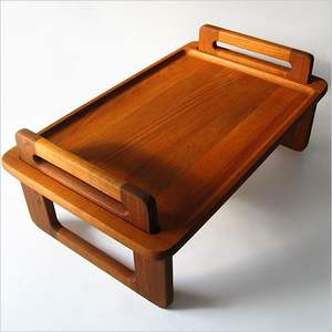 Bandeja de servicio rectangular de madera de diseño decorativo Acabado natural Tamaño estándar para el hogar y la boda Bandeja de servicio de comida hecha a mano - Product Image 4