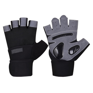 Guantes de Levantamiento de Pesas Profesionales de Neopreno Transpirable con Correa Ajustable para la Muñeca, Antideslizantes, de Medio Dedo, con Logotipo Personalizado - Product Image 6
