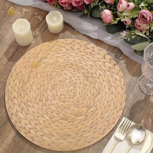 Fabulous Design Rattan Under Plated Handwoven Charger Plates For Wedding <b>Dinnerware</b> And Kitchenware Table Decoration Show Plate - Product Image 3