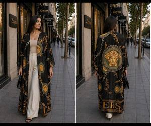 Caftanes y Pareos Estampados DAFNI BIG PAZAR Hechos de Tela de Chifón, Diseño Transpirable con Cuello en V para Uso en la Playa o al Aire Libre en Verano - Product Image 3