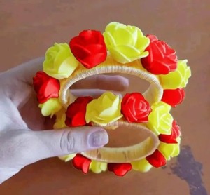 Bracelet Fleur de Rose Artificielle Fait à la Main Floral Coloré pour Filles Bracelet Demoiselles d'Honneur Poignet Corsage Mariage pour les Femmes cadeau - Product Image 5