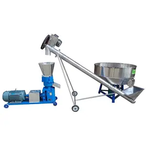 Home use low cost Small fish feed exruder head fish feed pellet extruder machine with screw conveyor