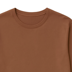 T-shirt à manches longues pour homme en coton biologique 100% de luxe, col rond, pré-rétréci, certifié GOTS, respirant, coupe ajustée - Product Image 5